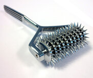 Black Label - RVS Pinwheel met 10 individuele radertjes Black Label - RVS Pinwheel met 10 individuele radertjes