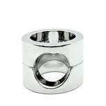 Black Label - Combi Cockring en Ball Stretcher - RVS