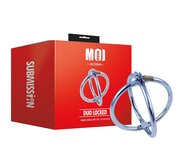 Moi - Duo Locked - Verchroomde bolvormige polsboeien - RVS - Zilver Moi - Duo Locked - Verchroomde bolvormige polsboeien - RVS - Zilver