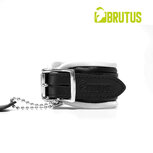 Brutus - Enkelboeien - Zwart Witte Leren Afsluitbare Enkelboeien - Leather Ankle Restraints Black White Brutus - Enkelboeien - Zwart Witte Leren Afsluitbare Enkelboeien - Leather Ankle Restraints Black White