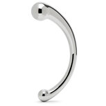 Black Label - The Curvy - Dubbele Dildo van Roestvrij Staal Black Label - The Curvy - Dubbele Dildo van Roestvrij Staal