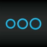 Firefly - Halo - Cockring - Glow-in-the Dark Blauw - Diameter 55 mm