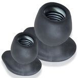 Oxballs - Morphhole-1 Gaper Plug - Maat S - Zwart Ice Oxballs - Morphhole-1 Gaper Plug - Maat S - Zwart Ice