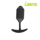 Brutus -  Anker Buttplug van Siliconen - Zwart - Diameter 38 mm Brutus -  Anker Buttplug van Siliconen - Zwart - Diameter 38 mm