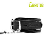 Brutus - Lederen Collar - Tuigleer - Zwart