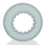 Oxballs - Axis - Ribbed Cockring - Transparant Ice