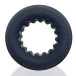 Oxballs - Axis - Ribbed Cockring - Zwart Ice
