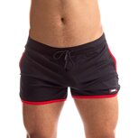665 - Rally Shorts - Zwart/Rood - Maat 2XL 665 - Rally Shorts - Zwart/Rood - Maat 2XL