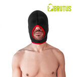 Brutus - Neoprene Blind Face Fucker Hood  - Zonder Oogopeningen - Zwart/Rood Brutus - Neoprene Blind Face Fucker Hood  - Zonder Oogopeningen - Zwart/Rood