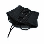 Kiotos - Zwart Lederen Lace-Up Corset Collar Kiotos - Zwart Lederen Lace-Up Corset Collar
