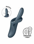 Satisfyer - Heat Flex 4 - Verwarmende Rabbit Vibrator - Grijs Satisfyer - Heat Flex 4 - Verwarmende Rabbit Vibrator - Grijs