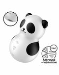 Satisfyer - Pocket Panda - Dubbele Air Pulse Vibrator - Zwart/Wit Satisfyer - Pocket Panda - Dubbele Air Pulse Vibrator - Zwart/Wit