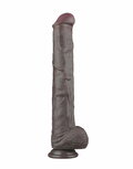 LoveToy - Nature Cock - Dubbellaags Buigbare XXL Dildo - 37.5 cm - Bruin LoveToy - Nature Cock - Dubbellaags Buigbare XXL Dildo - 37.5 cm - Bruin