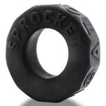 Oxballs - Sprocket Cockring - Night Edition - Siliconen/TPR - Zwart