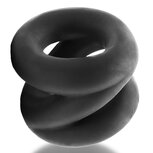 Oxballs - Z-Balls Ballstretcher - Night Edition - Siliconen/TPR - Zwart