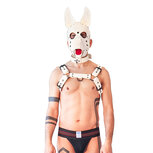 Brutus Vegan Bulldog Harnas - Wit - Maat L/XL