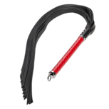 RISE - Lange Flogger met Zachte Strengen - Rood RISE - Lange Flogger met Zachte Strengen - Rood