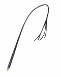 RISE - BDSM Zweep - Feather Hard Single Tail - Zwart/Blauw RISE - BDSM Zweep - Feather Hard Single Tail - Zwart/Blauw
