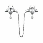 Kiotos - Demonic Mask met hanger - Tepelklemmen met ketting Kiotos - Demonic Mask met hanger - Tepelklemmen met ketting