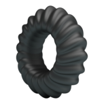 Crazy Bull - Fitz - Super Soft Siliconen Cockring - Model 8 - Zwart Crazy Bull - Fitz - Super Soft Siliconen Cockring - Model 8 - Zwart