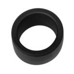 Rimba - Siliconen Scrotumring - Ballstretcher - Hoogte 30 mm - Zwart