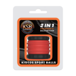 Kiotos - 2 in 1 Siliconen Cockring & Ball Stretcher - Rood/Zwart Kiotos - 2 in 1 Siliconen Cockring & Ball Stretcher - Rood/Zwart