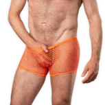 Amorable - Visnet Herenshort - Oranje - Maat S/M