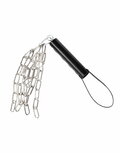 Rimba - Lederen Zweep met Metalen Ketting - Zwart & Zilver Rimba - Lederen Zweep met Metalen Ketting - Zwart & Zilver