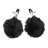 Rimba - Tepelklemmen met Pompons - Zwart