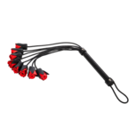 Rimba - BDSM Flogger met Rozen - Zwart/Rood Rimba - BDSM Flogger met Rozen - Zwart/Rood