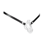 Rimba - Lederen Heupband Voor Peniskooien - Zwart - Maat S/L