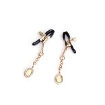 Liebe Seele - Luxe Tepelklemmen met Medaillon Hangertjes - Goud