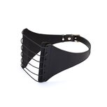 Liebe Seele - Punishment Harnas met Elastieken Snaren - Zwart
