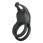 Pretty Love - Goodwin - Vibrerende Dubbele Penisring - Zwart