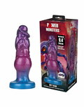 Power Monsters - Rift Titan - Opblaasbare Monster Dildo - 24 cm - Paars/Blauw