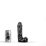 All Black - Realistische Dildo - 19 x 4,5 cm - Zwart
