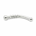 Kiotos - Curve Steel Dildo Twisted - Dildo met Ribbels - RVS