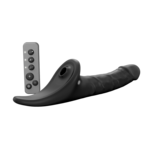 Strap-On-Me - Multi Orgasm Realistische Dildo - Strapless Strap-on met Flapper Technologie - Zwart - Medium