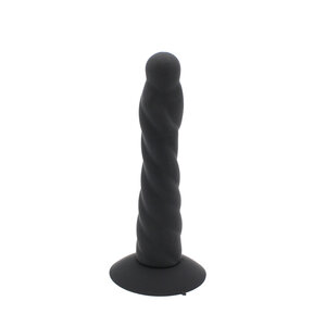 Kiotos - Siliconen Dildo Nr. 4 Met Zuignap & geschikt Voor strap-ons - Zwart