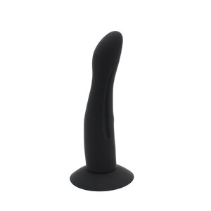 Kiotos - Siliconen Dildo Nr. 5 Met Zuignap & geschikt Voor strap-ons - Zwart