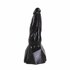Dark Crystal Dildo met extra zware voet 20 x 7.5 cm no. 61 - zwart_