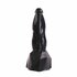 Dark Crystal Dildo met extra zware voet 20 x 7.5 cm no. 61 - zwart_