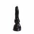 Dark Crystal Dildo met extra zware voet 2.7 x 20 cm no. 60 - zwart_