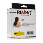 Rimba Bondage Play - Leren BH Top met Clipsluiting Achter - Zwart