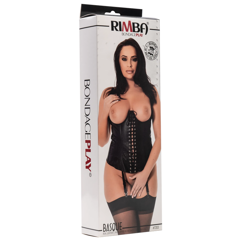 Rimba - Leren Corset Met Open Cups