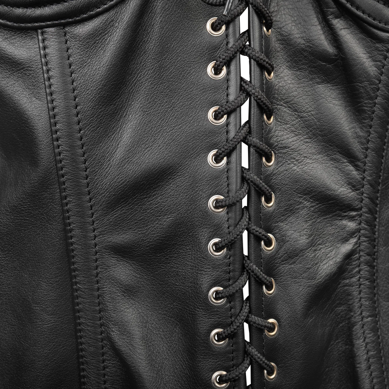 Rimba - Leren Corset Met Open Cups