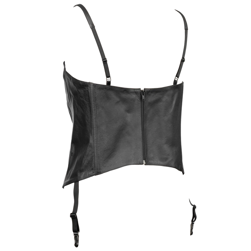 Rimba - Leren Corset Met Open Cups