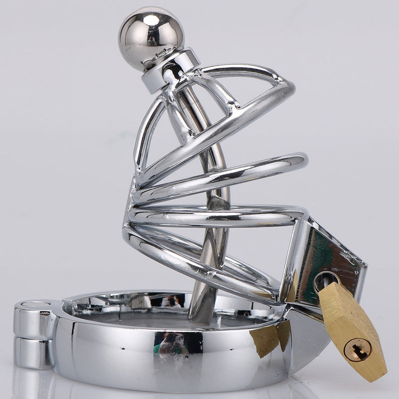 Fixxx - Baron - Metalen Kuisheidskooi met Slotje - Diameter 45 mm