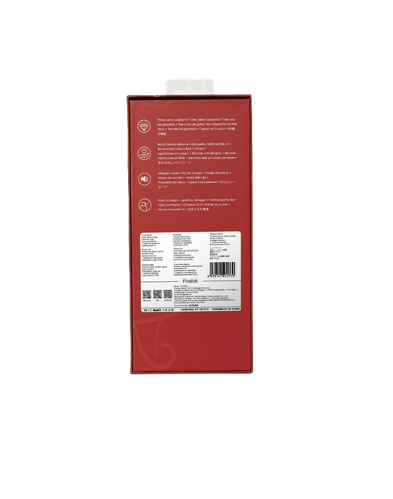 Viotec - Mina - Tarzan Vibrator - Rabbit Vibrator - Dubbele Stimuatie - Goud en Wijnrood - Luxueus Zacht Siliconen