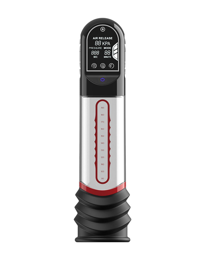 Peak Performa - ISP 90 - Penispomp met Infrarood Licht - Bevordert Groei - Zwart/Rood